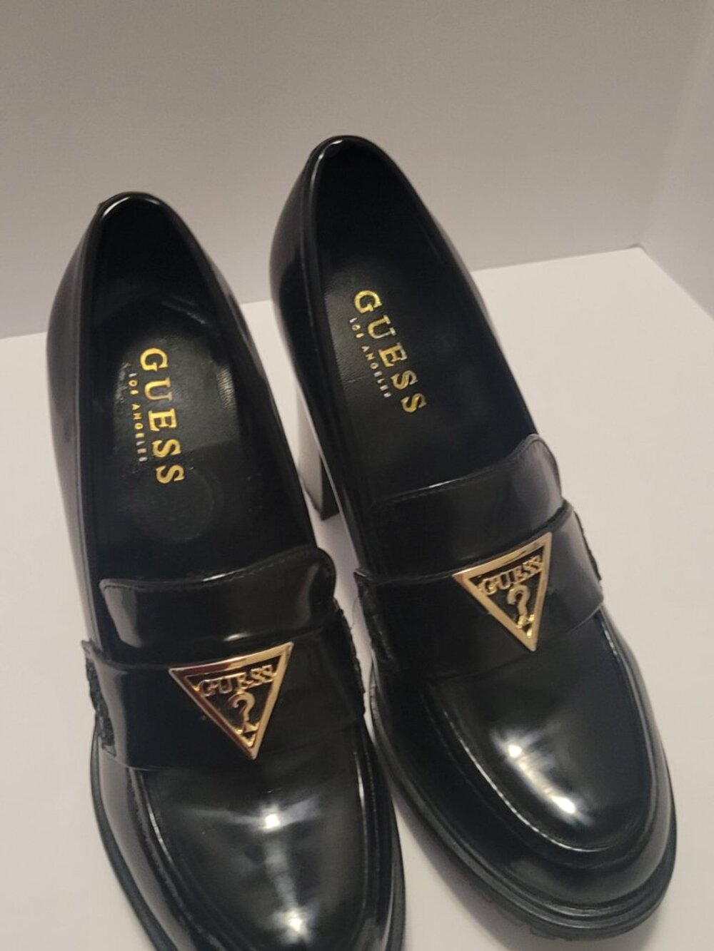 Guess Platform Chunk Heels